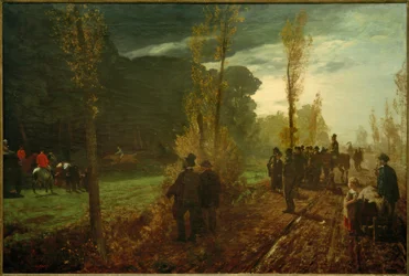 L. Kolitz, paardenrennen bij Benrath aan de Rijn